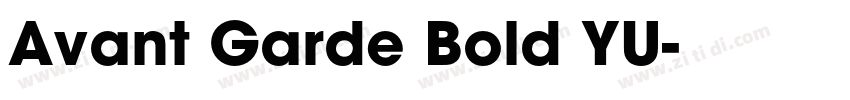 Avant Garde Bold YU字体转换